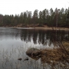 Badet sett från parkeringen