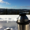 Sneeuwschoenwandeling med welverdiende koffiepauze op de top van Brindåsberget