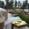 Bild från Leksand Strand av @ikoketmedanders - Frukost med sjöutsikt och hembakad limpa #frukost #sirapslimpa #hembakad #sjöutsikt #leksandstrand #siljan