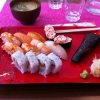 Nigiris : Flaming salmon , Salmon, Shrimp, Snapper.
Gunkamaki's : Kingcrabmajo filling.
Temaki.
Okinawa insideout rolls.