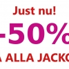 50% rabatt på alla jackor!