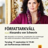 Idag släpps biljetterna till hösten första författarkväll med Alexandra von Schwerin!

Alexandra von Schwerin, slottsfru på Skarhult, ger oss inblick i den dolda kvinnomakten - hur slottsfruar och andra kvinnor genom historien har drivit vårt land framåt,