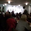 Fullt i caféet under Kulturnatten.