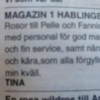 Vi blev jätteglada när vi fick se den här i tidningen idag !! :)