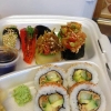 Veggo sushi. Det var faktiskt gott :)