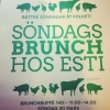 SÖNDAGSBRUNCH på Esti. Sista söndagen i varje månad kommer vi servera en brunchbuffé med start 30/3 kl 11-14. 
Bättre söndagar åt folket!