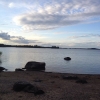 Bild av @robin_niemeijer_ - Finally in Amhult, Sweden 
#house #lake #farawayfromhome #cloud #stones #sand #beach #island