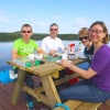 Wie wärs mit einer Floss-Frühstücksfahrt auf dem Sandsjön?

Semstertipp: Varför inte frukost på Sandsjön med Sandsjögårdens flotte?

How about a beautiful breakfast tour on lake Sandsjön with Sandsjögården's raft?

© Foto by Fam. Grieder - July 2015. Herz