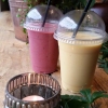 Wellness smoothies, sockerfria. Endast lite honung tillsatt. Pris 30 kr. Välkomna till Café Kronan i Lönsboda!