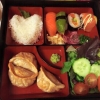 Bentobox med både sushi och våra hemmagjorda dumplings