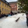 Skidbacke i Kungsträdgården på Winter show