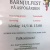 Vi vill tipsa om barnjulfesten den 14/1 på Aspögården!