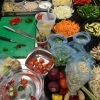 Preparing fresh vegetables