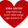 Så sjukt tråkigt men nödvändigt! 
Vet dock ej om jag kommer greja detta...
Vi ses på andra sidan.. 
Love u all.... Satana förkylning.... 