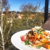 Pasta tortiglioni med salsiccia, tomat och parmesan idag! 