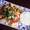 LUNCH TIME | GÀ XÀO XẢ ỚT | Stir fried organic chicken thigh fillet (Bosarp) | lemon grass | red chili | fish sauce |cauliflower | cashew nuts | rice | gluten free | Warmly welcome!