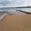 Den lilla sandstranden. Västersjön.