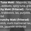 Det här är ljuvliga favoriter jag önskar Bagis sushi börjar med.