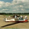 Flygklubbarnas platta 1991. Termikflygning förbereds.