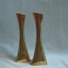 Candle holders/vases in brass by BCA Eskilstuna. 
900 SEK/pair