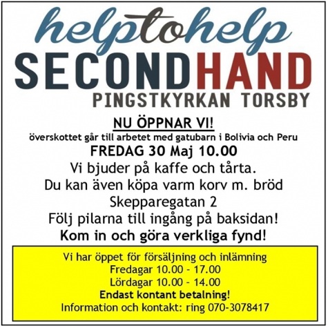 Help to Help Second Hand Torsby